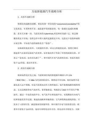万迪新能源汽车战略分析.docx