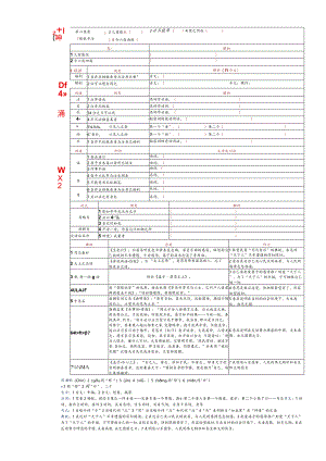 7一课一表衔接教考必修下《与妻书》简表编辑版文言文.docx