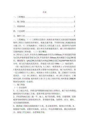 人工水井施工设计方案.docx