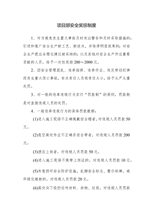 项目部安全奖惩制度.docx