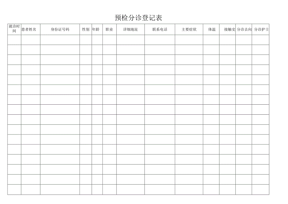预检分诊登记表.docx_第1页