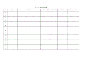 员工安全活动档案.docx