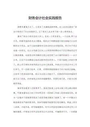 财务会计社会实践报告.docx