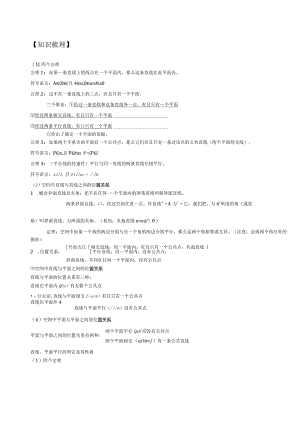 点线面位置关系知识点梳理及经典例题带解析.docx