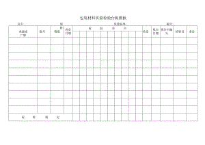 包装材料质量检验台帐模板.docx