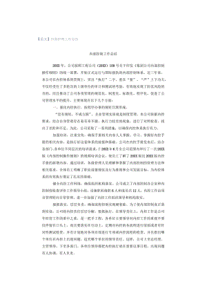 【范文】内部控制工作总结.docx