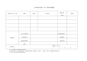 安全防护用品(具)验收单模板.docx