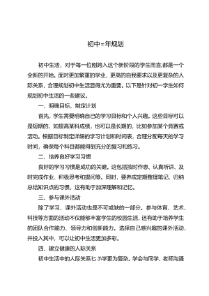 初中三年规划.docx