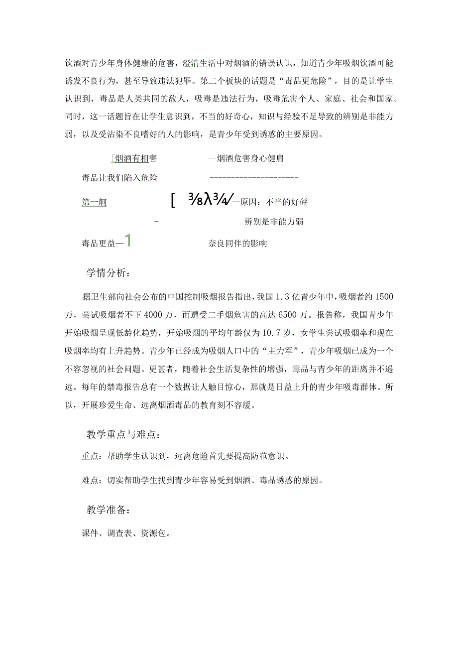 3《主动拒绝烟酒与毒品》第1课时（教学设计）-部编版道德与法治五年级上册.docx_第2页