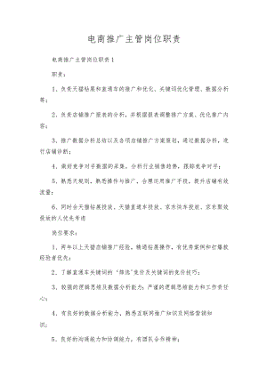 电商推广主管岗位职责.docx