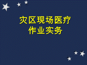 灾区现场医疗作业实务.ppt