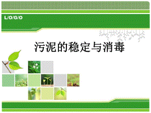 污泥的稳定与消毒教学课件PPT.ppt
