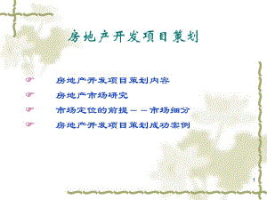 房地产开发项目策划.ppt