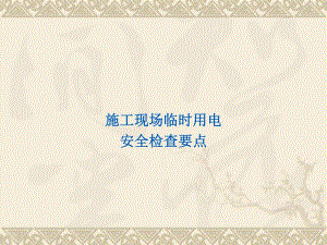 施工现场临时用电安全检查要点.ppt