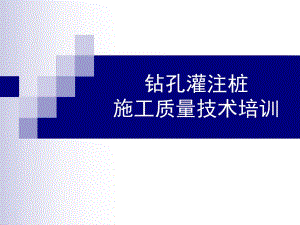 钻孔灌注桩施工质量技术培训.ppt