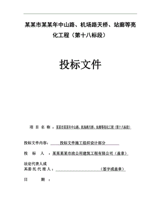 亮化工程施工组织设计(中标).doc