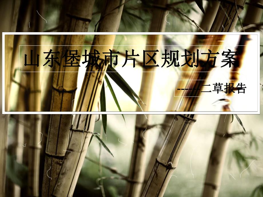 山东堡城市片区设计方案汇报.ppt_第1页