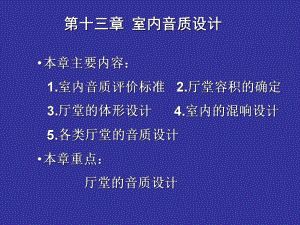 室内音质设计.ppt