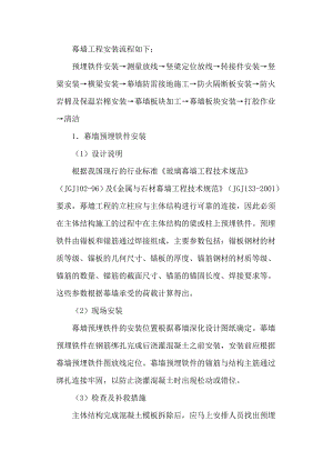幕墙工程简易施工方案.doc