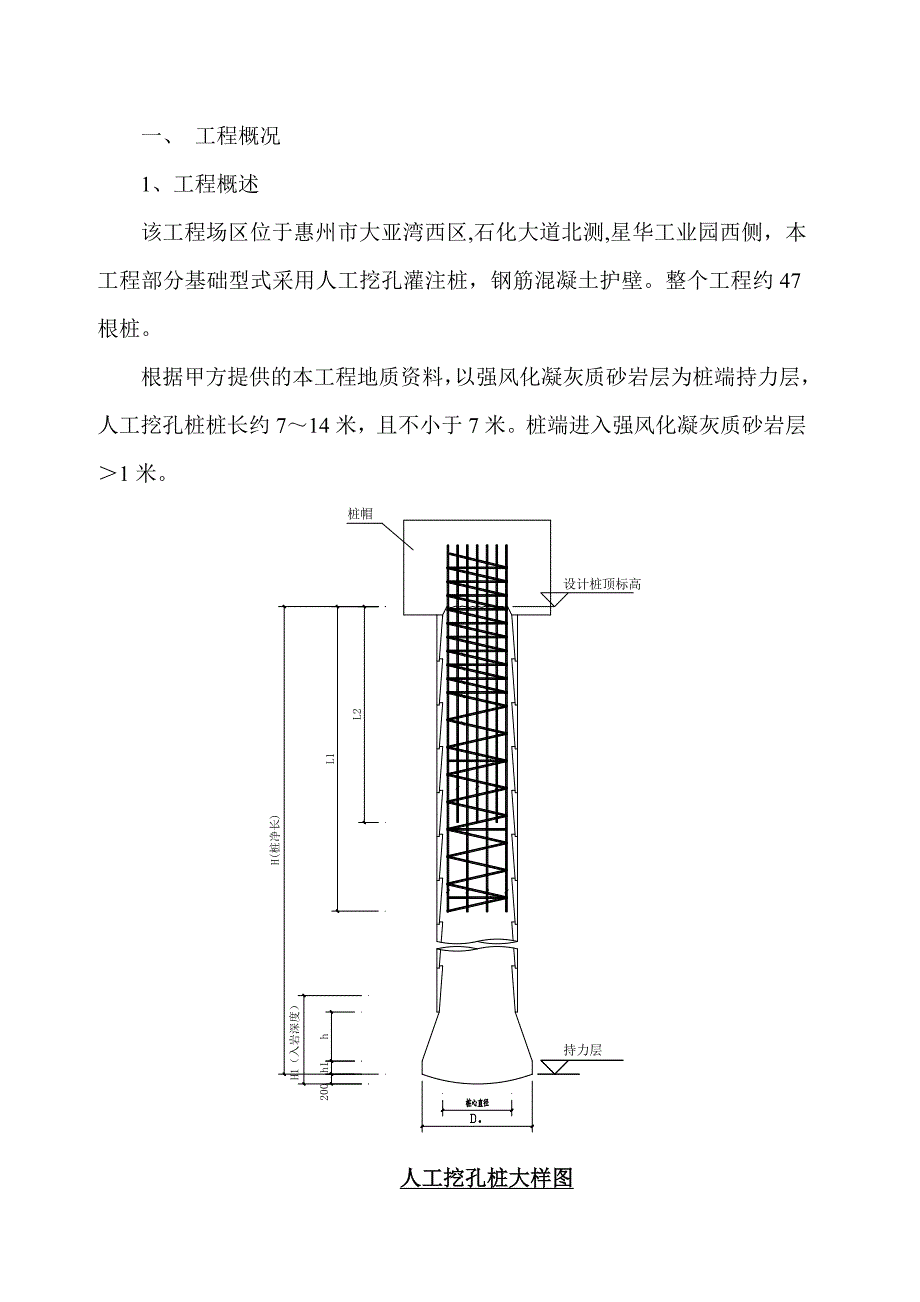 某厂房项目人工挖孔灌注桩施工方案.doc_第2页