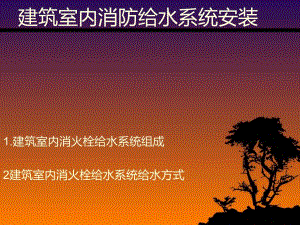 建筑室内消防给水系统安装.ppt