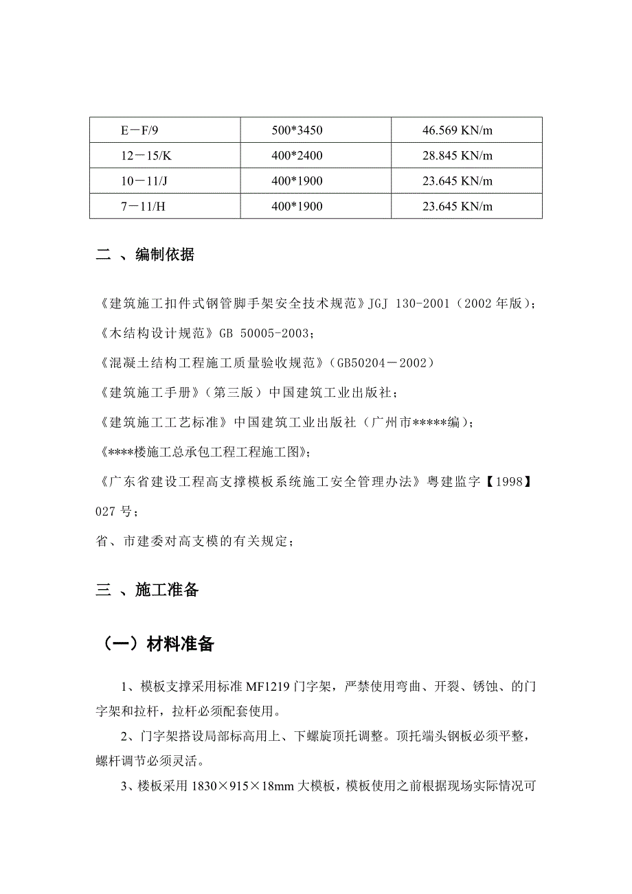 广东某高层高支模施工方案(门架支撑大模板计算书)secret.doc_第3页