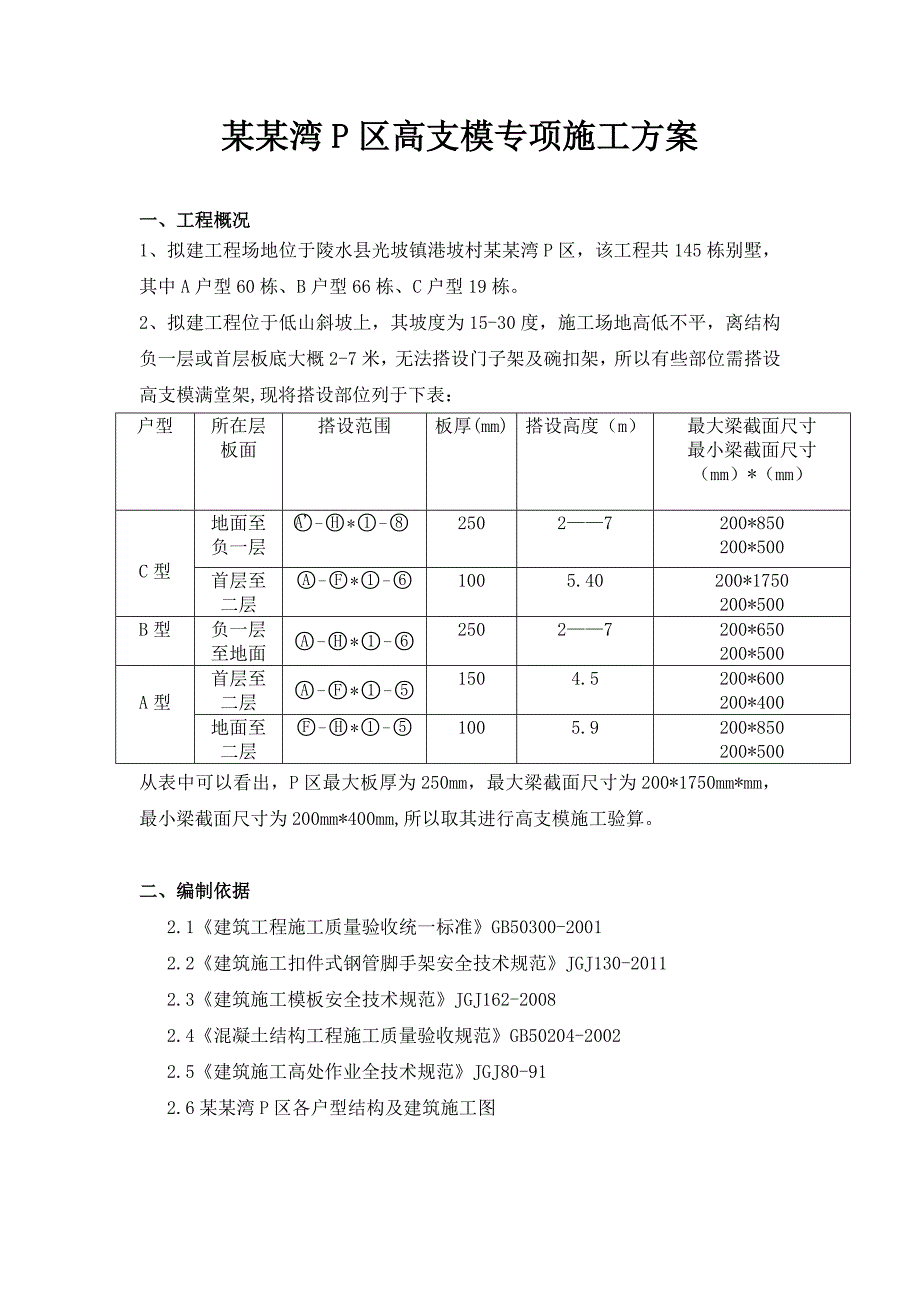 海南某别墅区高支模专项施工方案(含计算书).doc_第2页