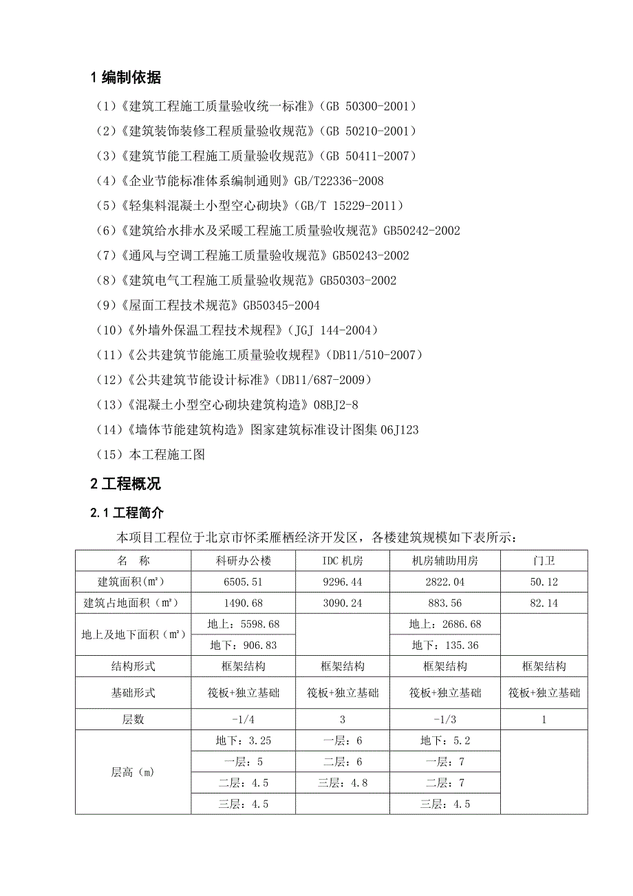 中科院办公楼节能专项施工方案.doc_第1页
