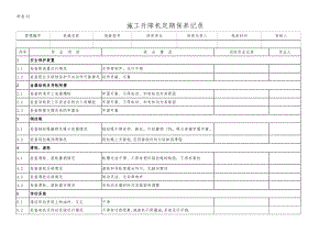 九略—项目法运行规则—（附表33）施工升降机定期保养记录.doc