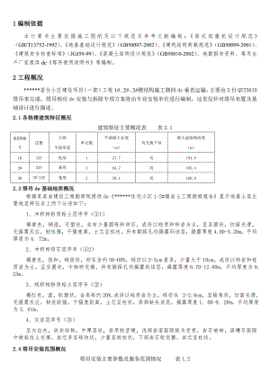 住宅楼塔吊施工方案.doc