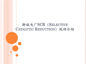 电厂SCR脱硝工程简介.ppt