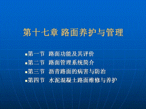 【精品文档】路基路面养护与管理.ppt