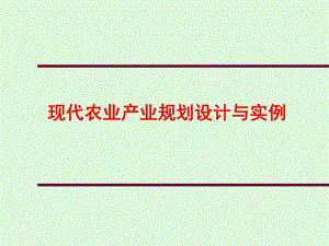 农业产业规划设计案例.ppt