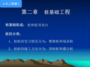 土木工程施工 第二章 桩基础工程.ppt