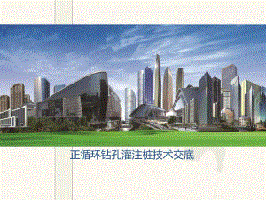 正循环钻孔灌注桩技术交底.ppt