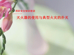 消防安全知识培训之灭火器的使用与典型火灾的扑灭.ppt