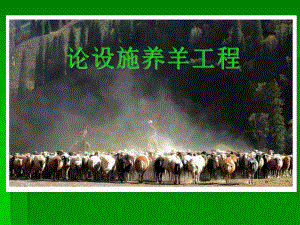 论设施养羊工程.ppt