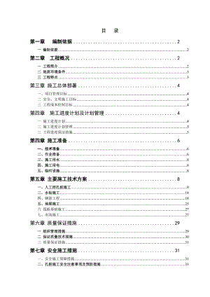 安置房工程工程挖孔桩基础专项施工方案.doc