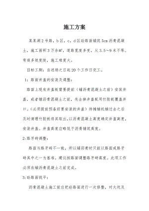 天鹅湖施工方案.doc