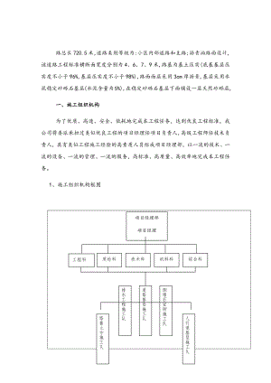 小区道路工程施工方案.doc