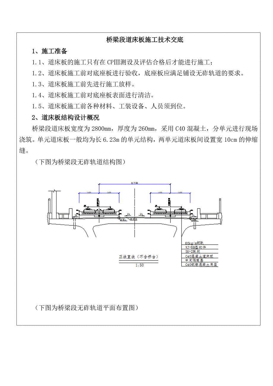 客运专线桥梁段无砟轨道道床板施工技术交底.doc_第2页