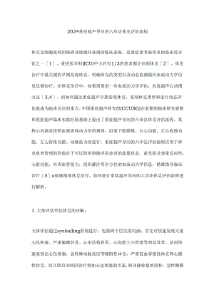 2024重症超声导向的六步法休克评估流程.docx