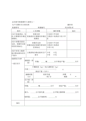 压片制造记录模板.docx