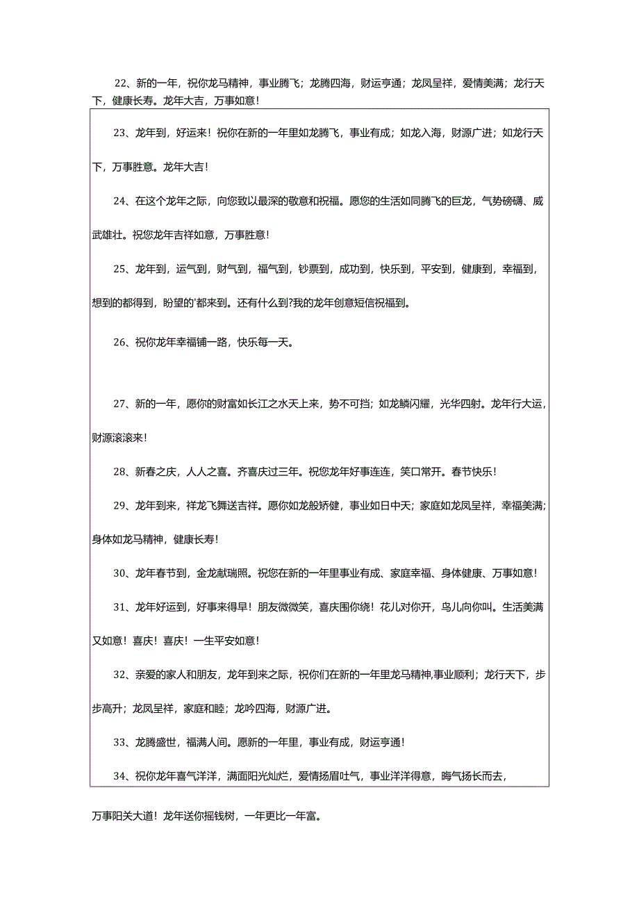 2024年龙年春节拜年祝福句子.docx_第3页