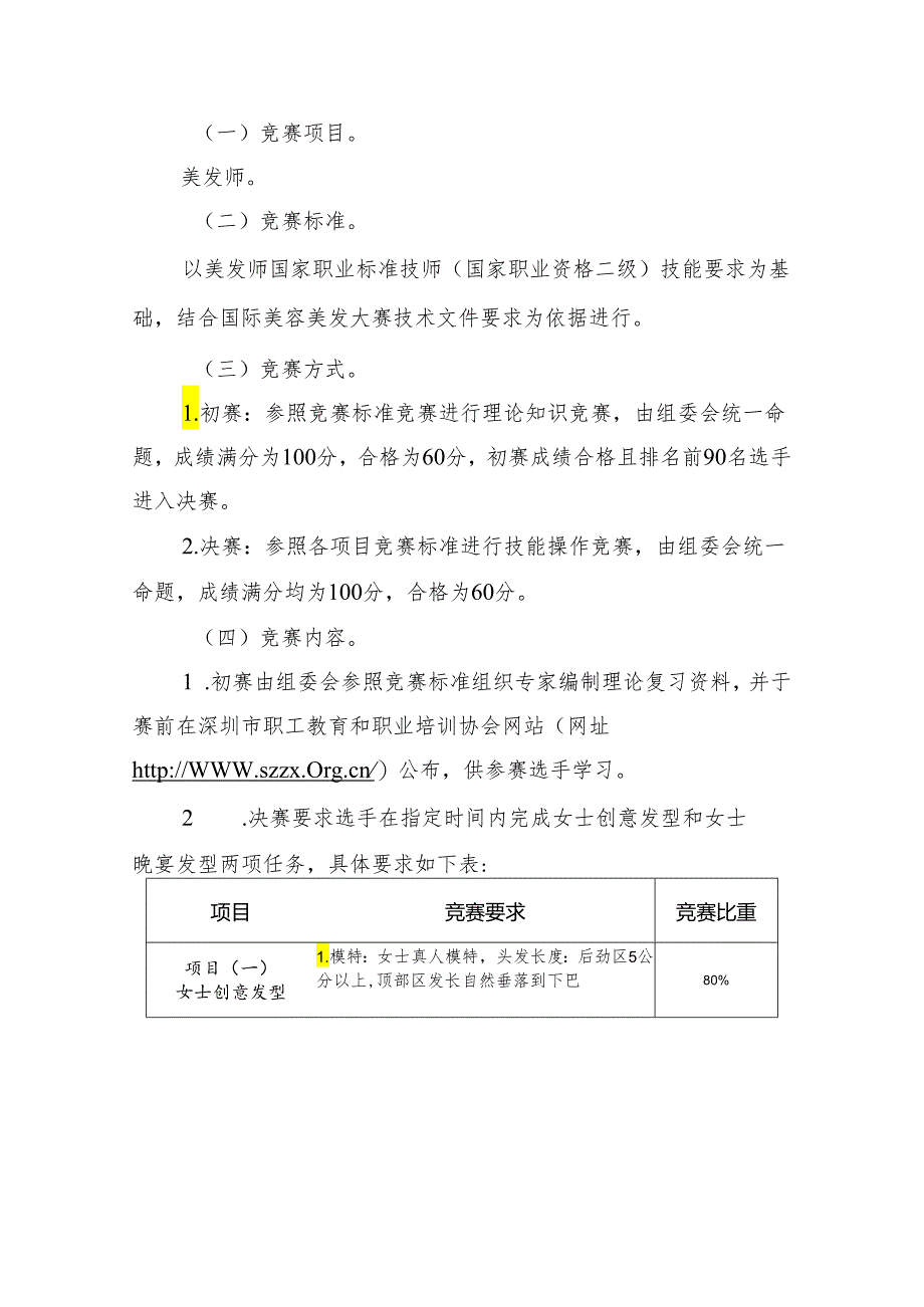深圳技能大赛--第二届深圳市美容美发行业职业技能竞赛技术文件(美发师项目).docx_第2页