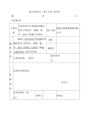 各项施工方案申请表.docx