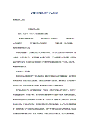 2024年预算员的个人总结.docx