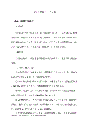 污泥处置项目工艺流程.docx