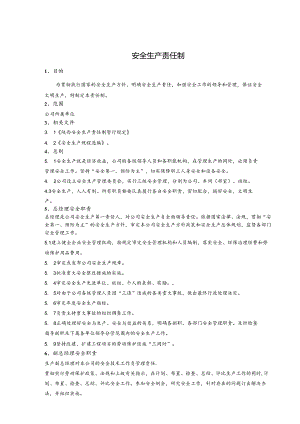 泾阳声威水泥企业标准—安全生产责任制.docx