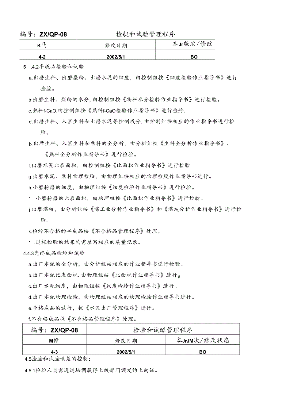 水泥厂检验和试验管理程序.docx_第2页